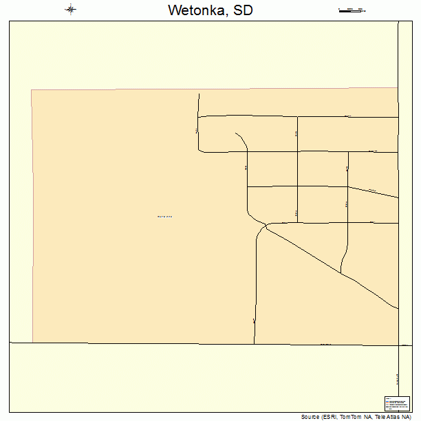 Wetonka, SD street map
