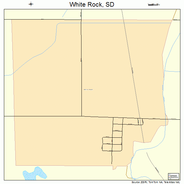 White Rock, SD street map