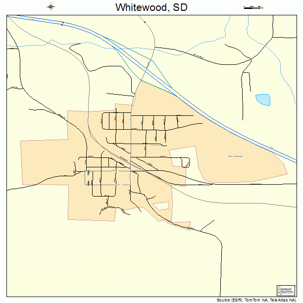 Whitewood, SD street map