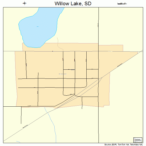 Willow Lake, SD street map