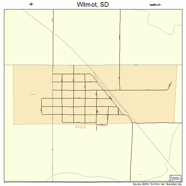 Wilmot, SD street map