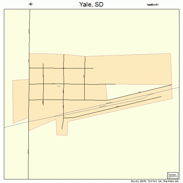 Yale, SD street map