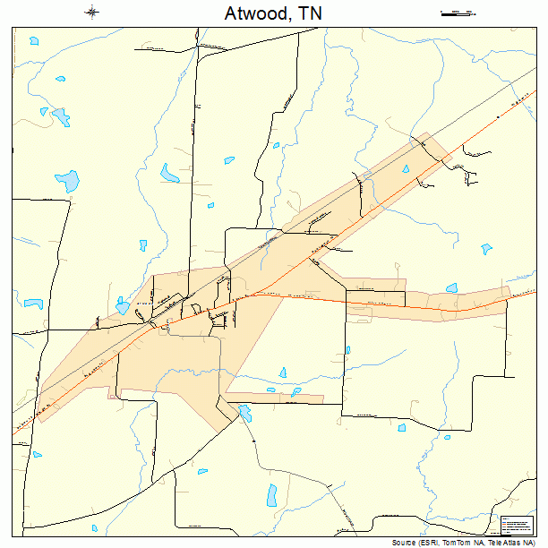 Atwood, TN street map