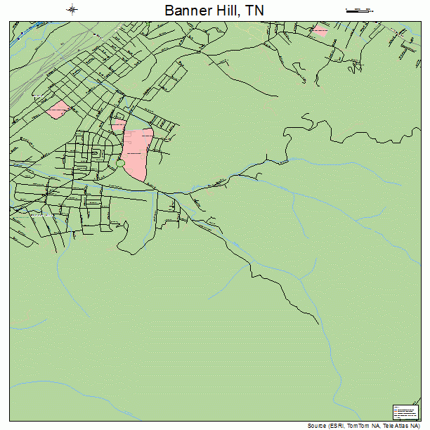 Banner Hill, TN street map