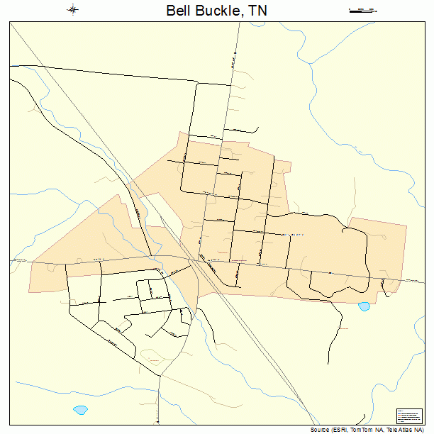 Bell Buckle, TN street map