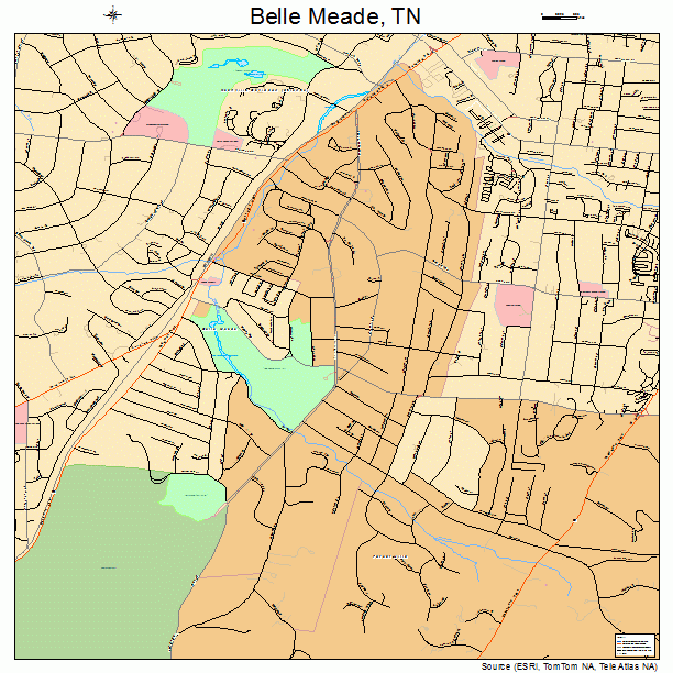 Belle Meade, TN street map