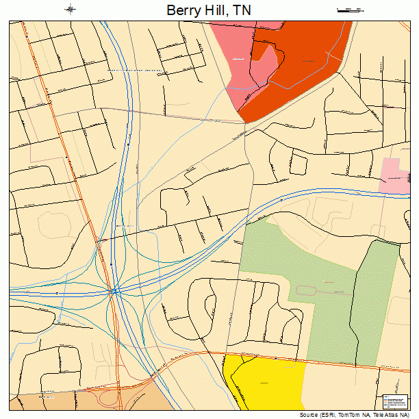 Berry Hill, TN street map