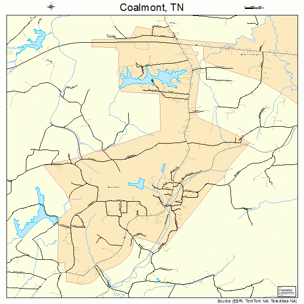 Coalmont, TN street map