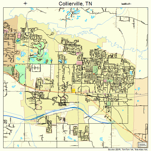 Collierville, TN street map