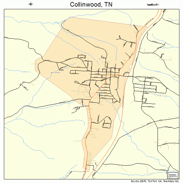 Collinwood, TN street map
