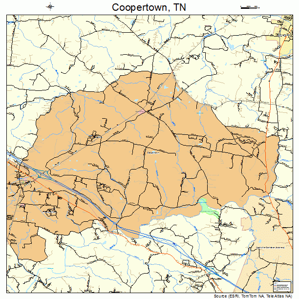 Coopertown, TN street map