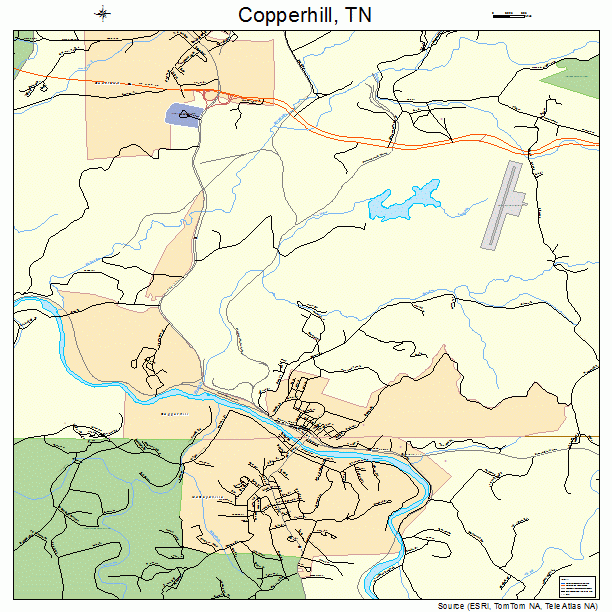 Copperhill, TN street map