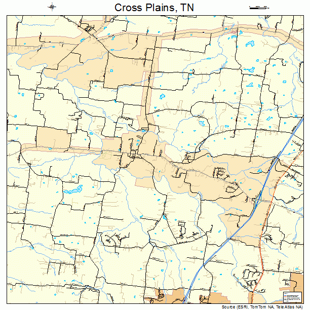 Cross Plains, TN street map