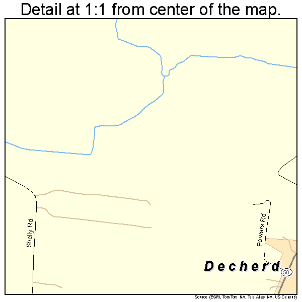 Decherd, Tennessee road map detail