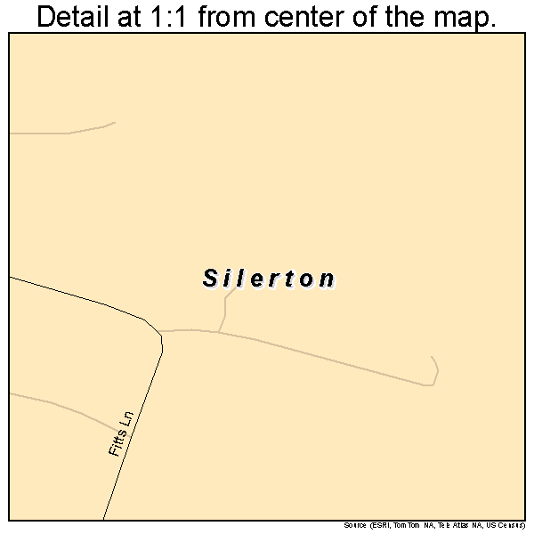 Silerton, Tennessee road map detail