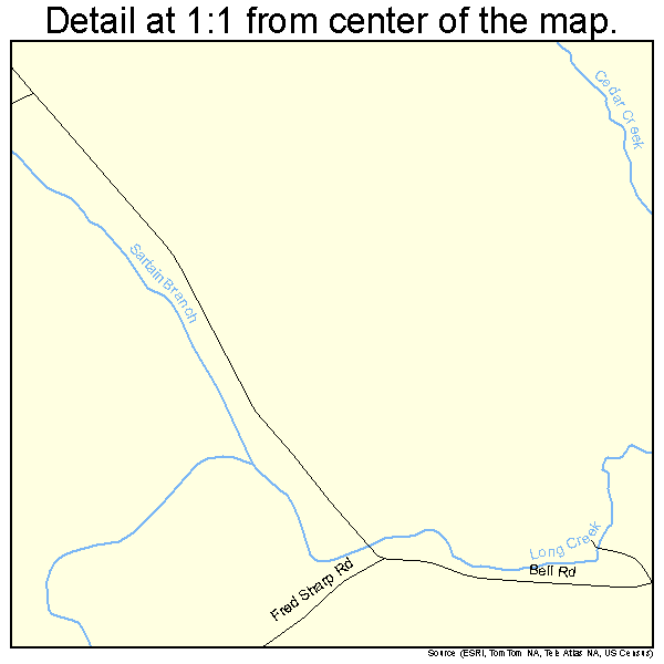 White Pine, Tennessee road map detail