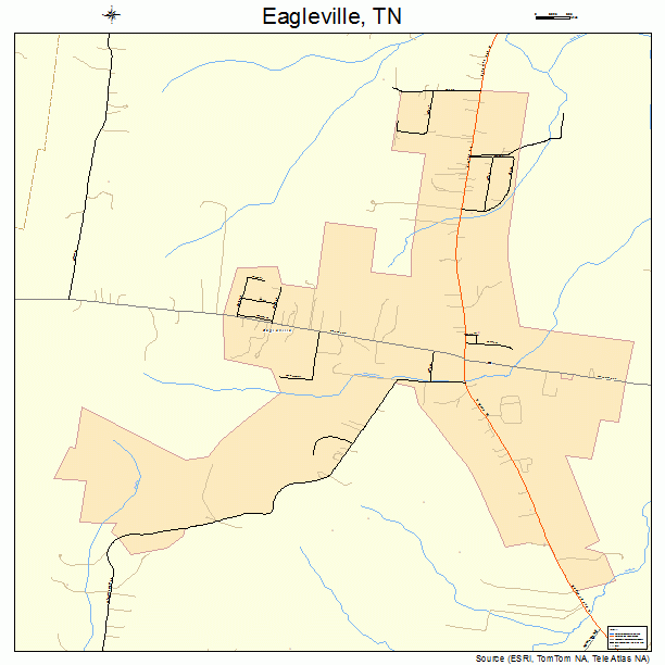 Eagleville, TN street map