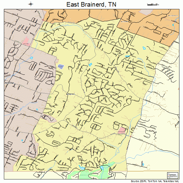 East Brainerd, TN street map