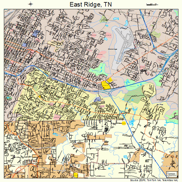 East Ridge, TN street map