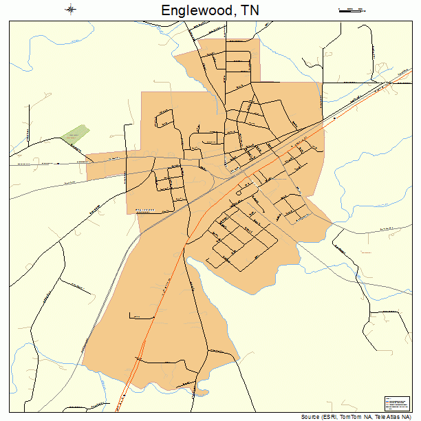 Englewood, TN street map