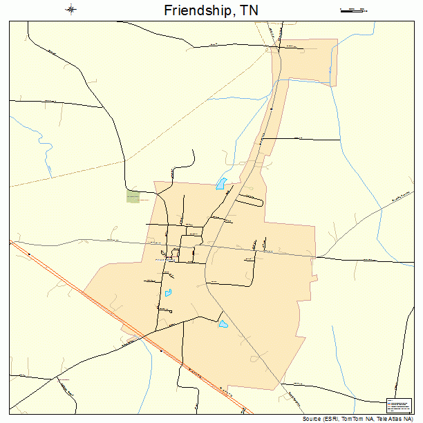 Friendship, TN street map