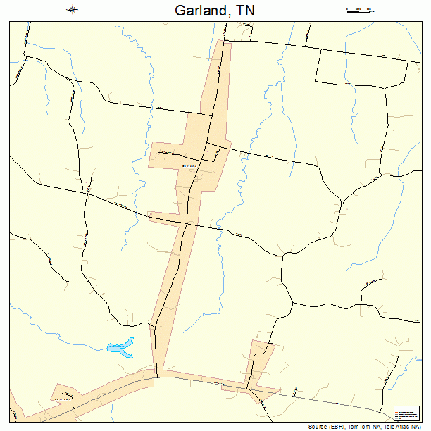 Garland, TN street map