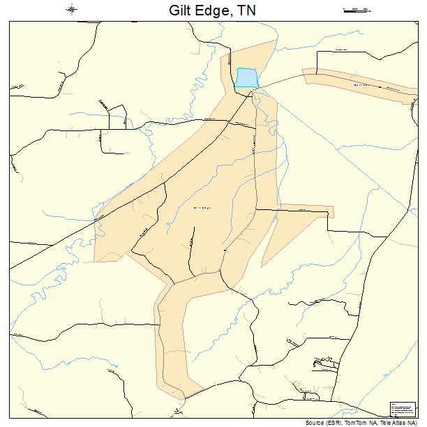 Gilt Edge, TN street map