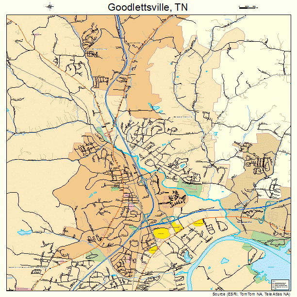 Goodlettsville, TN street map