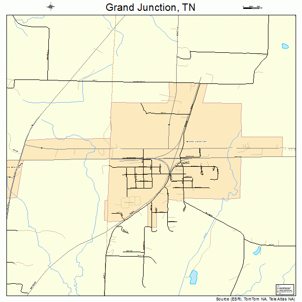 Grand Junction, TN street map