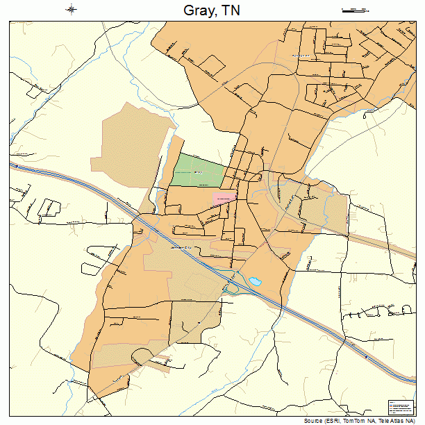 Gray, TN street map