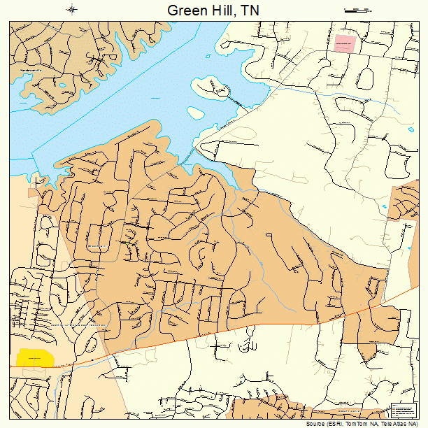 Green Hill, TN street map