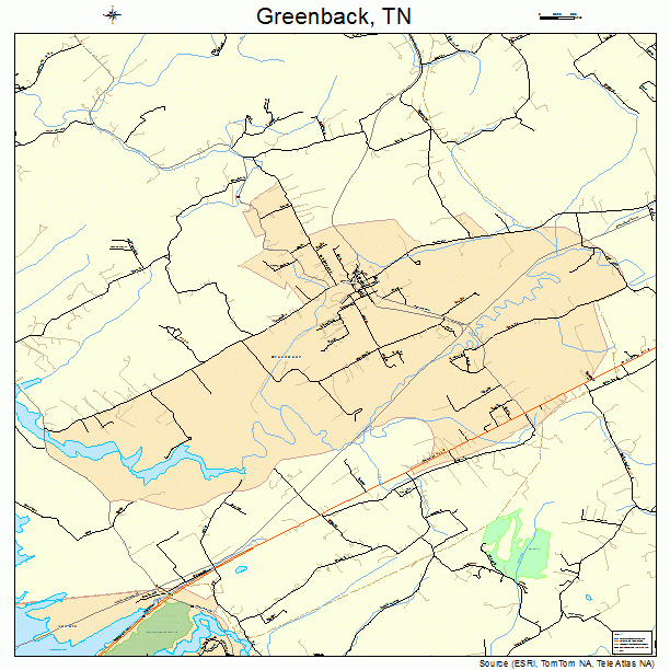 Greenback, TN street map