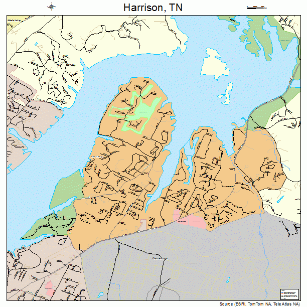 Harrison, TN street map