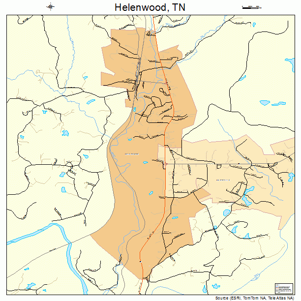 Helenwood, TN street map