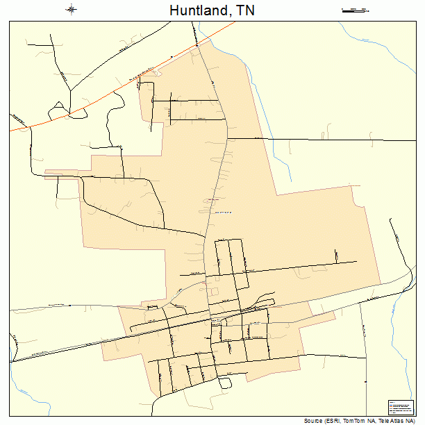Huntland, TN street map