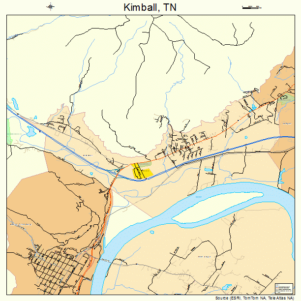 Kimball, TN street map