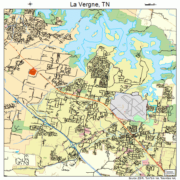 La Vergne, TN street map