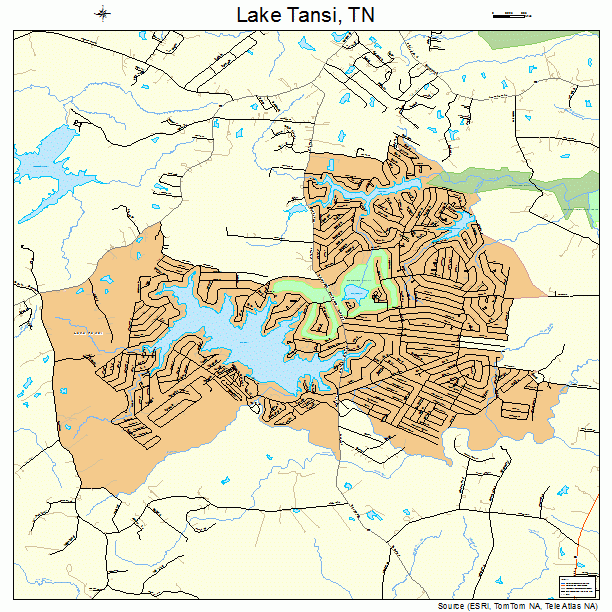 Lake Tansi, TN street map