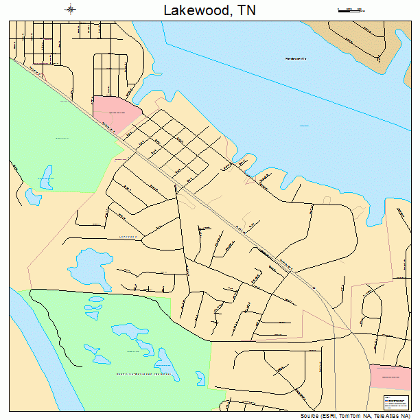 Lakewood, TN street map