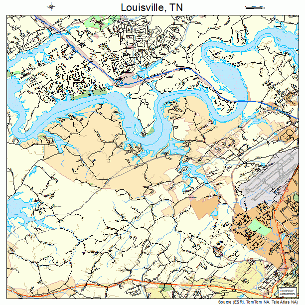 Louisville, TN street map