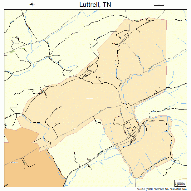 Luttrell, TN street map