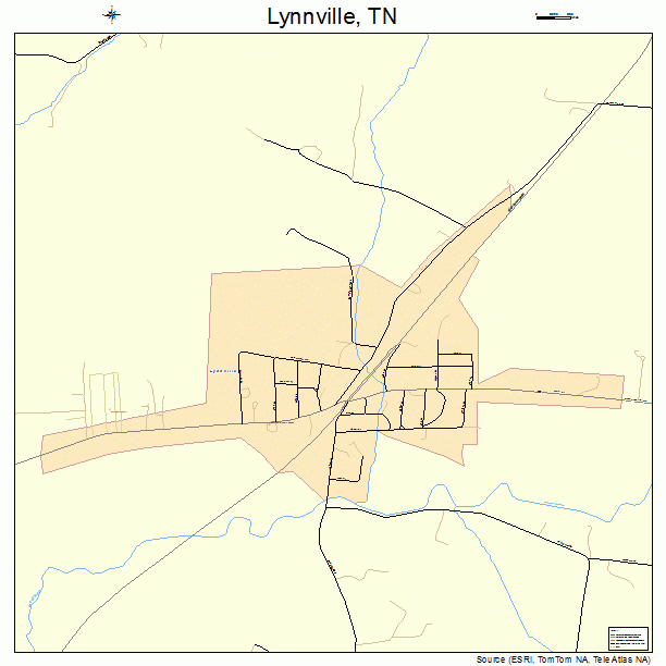 Lynnville, TN street map