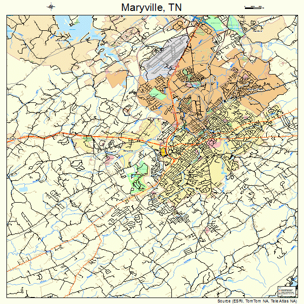 Maryville, TN street map