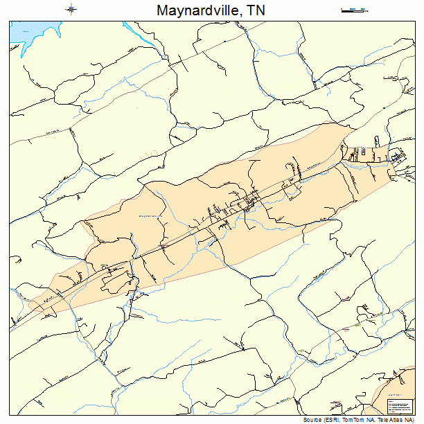 Maynardville, TN street map