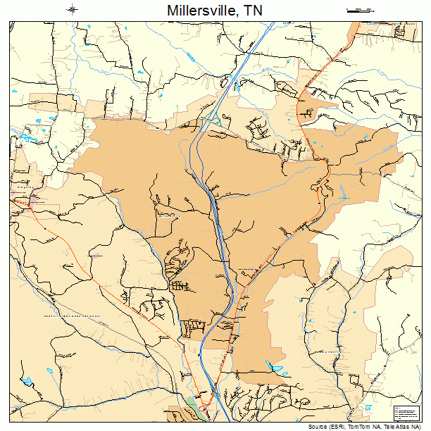 Millersville, TN street map