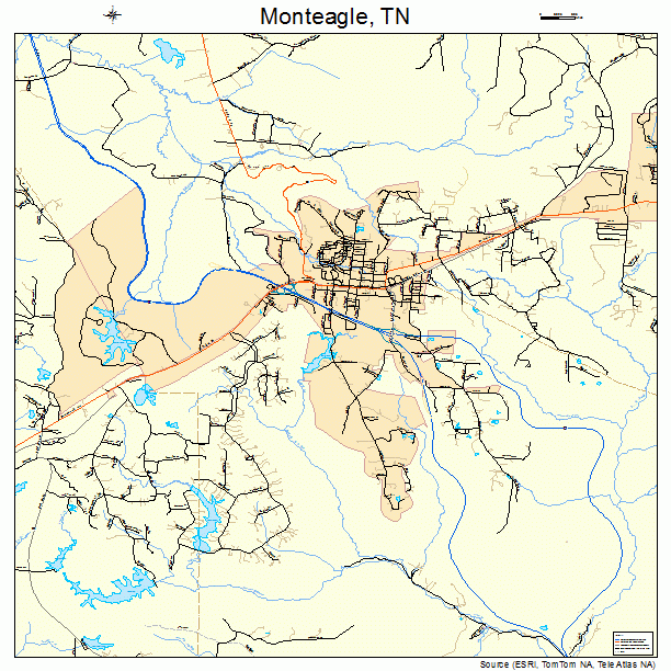 Monteagle, TN street map