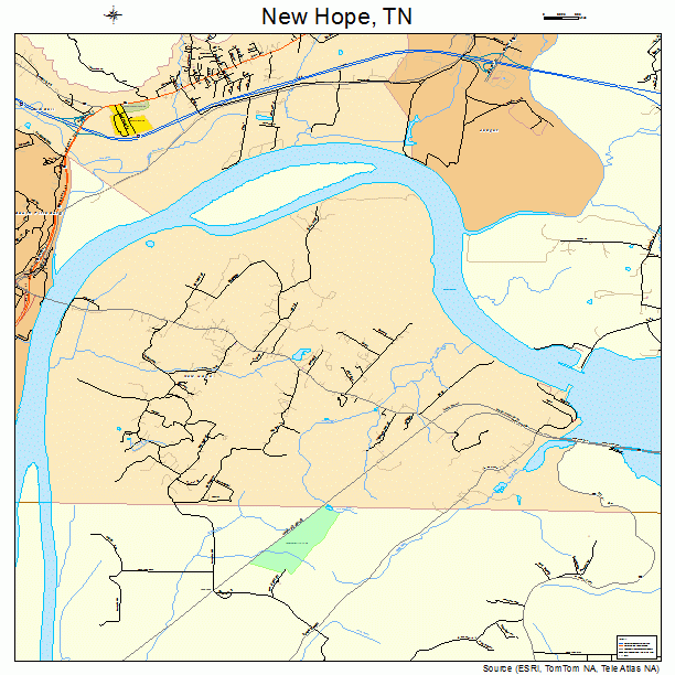 New Hope, TN street map