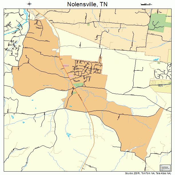 Nolensville, TN street map