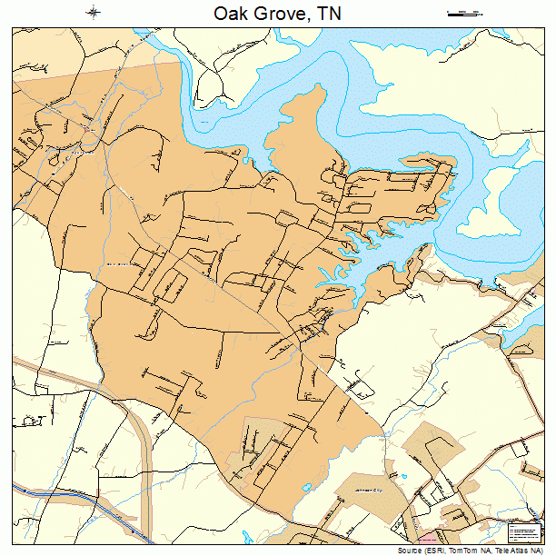 Oak Grove, TN street map