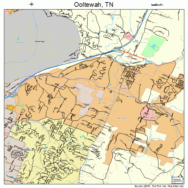 Ooltewah, TN street map